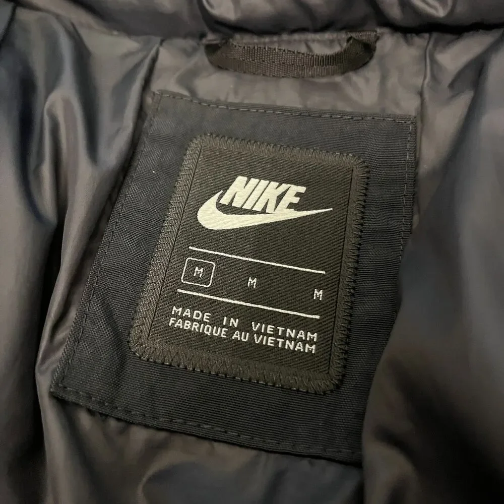 Nike Sportswear Down Fill Repel Black Parka Long Coat Jacket (CU4392-010) Mens M